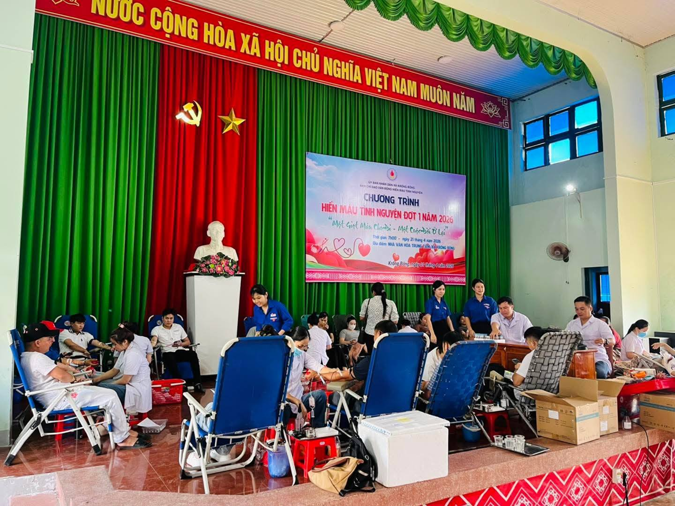 Hiến máu tình nguyện đợt 1 năm 2026